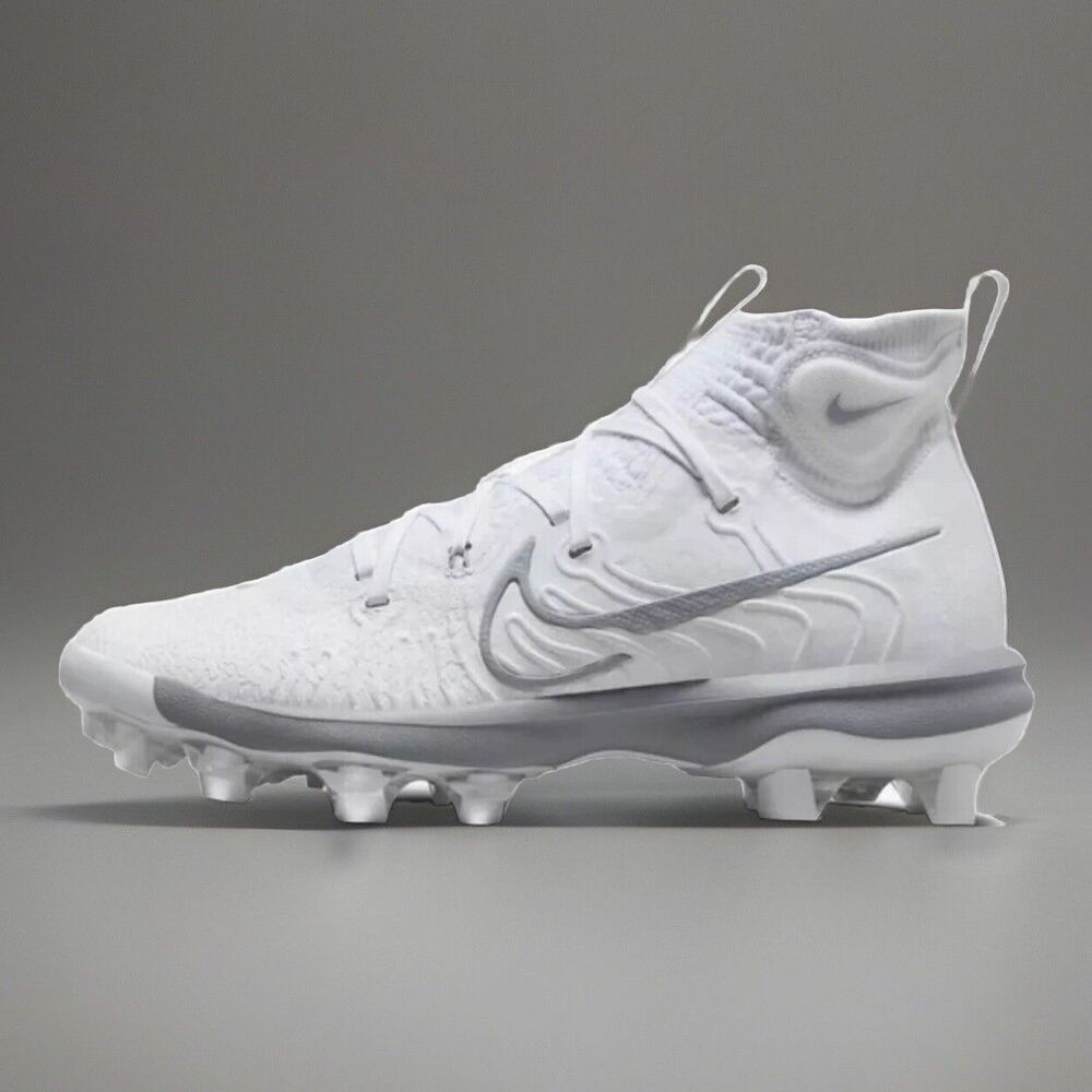 Nike Alpha Huarache NXT MCS Wolf Gray Baseball Cleats Mid DJ6519 103 Mens Size 9